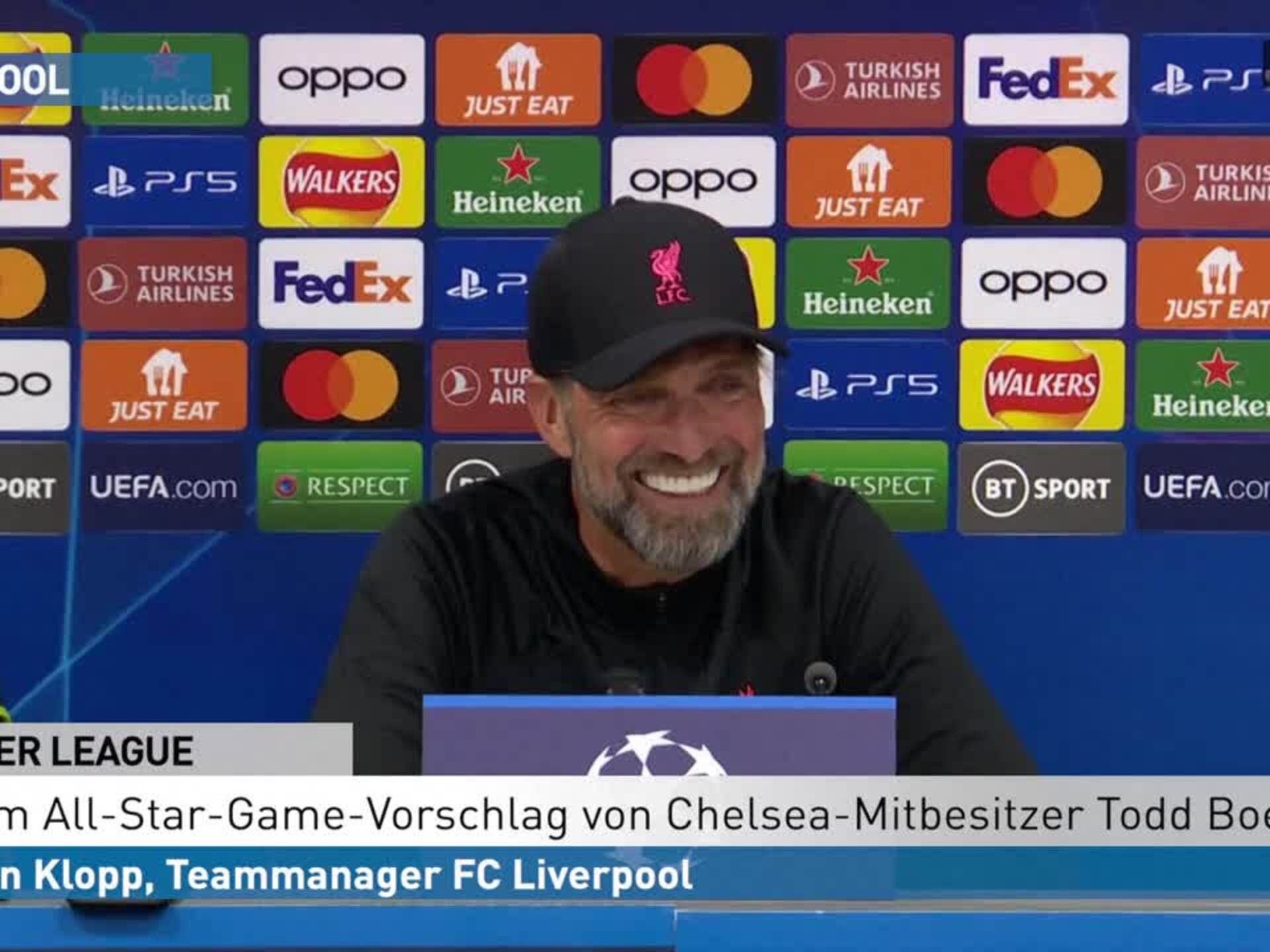 All Star Game in England Klopp reagiert amusiert